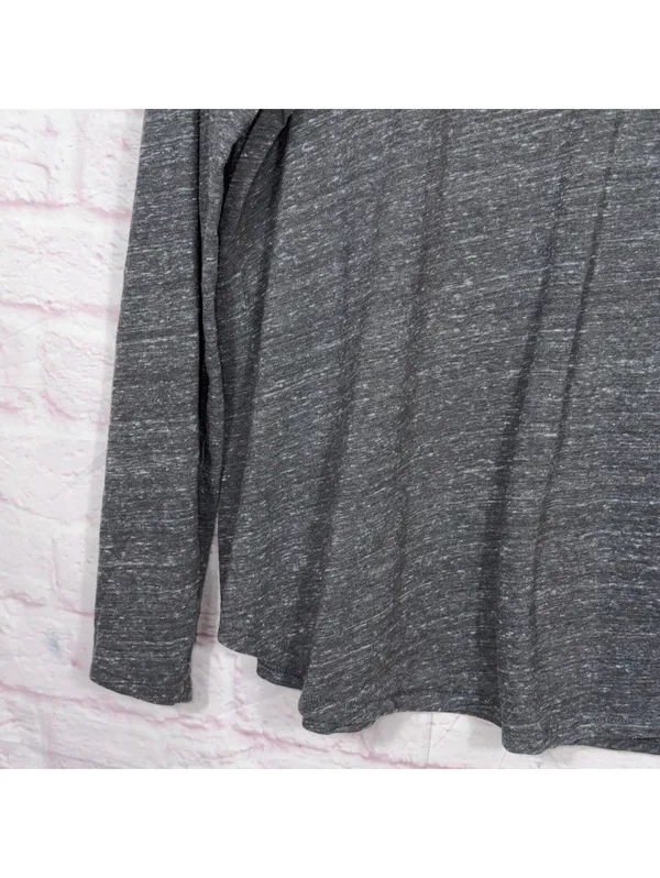 Sonoma The Everyday Tee Women’s Large Gray Long Sleeve Casual Basic Top - Image 3