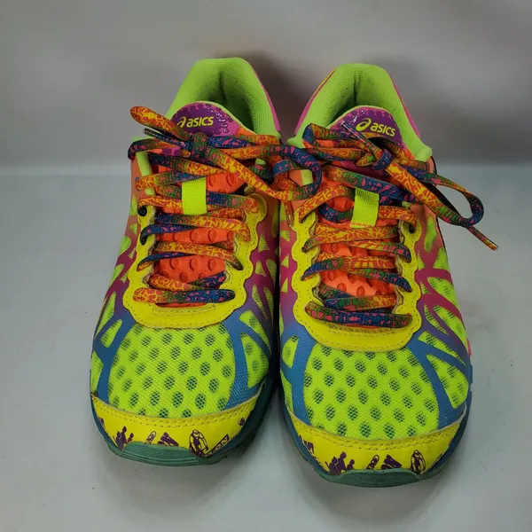 ASICS Gel-Noosa Tri 9 Running Shoes Women 6 Multicolor Neon T458N Retro Rare - Image 2