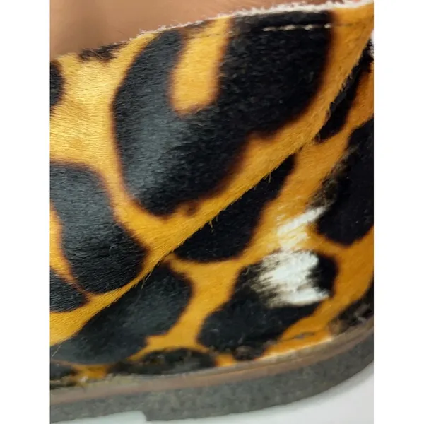 Golden Goose Leopard Pony Hair Chukka Boots‎ Womens 38 Lace Up Italy Distressed - Image 8