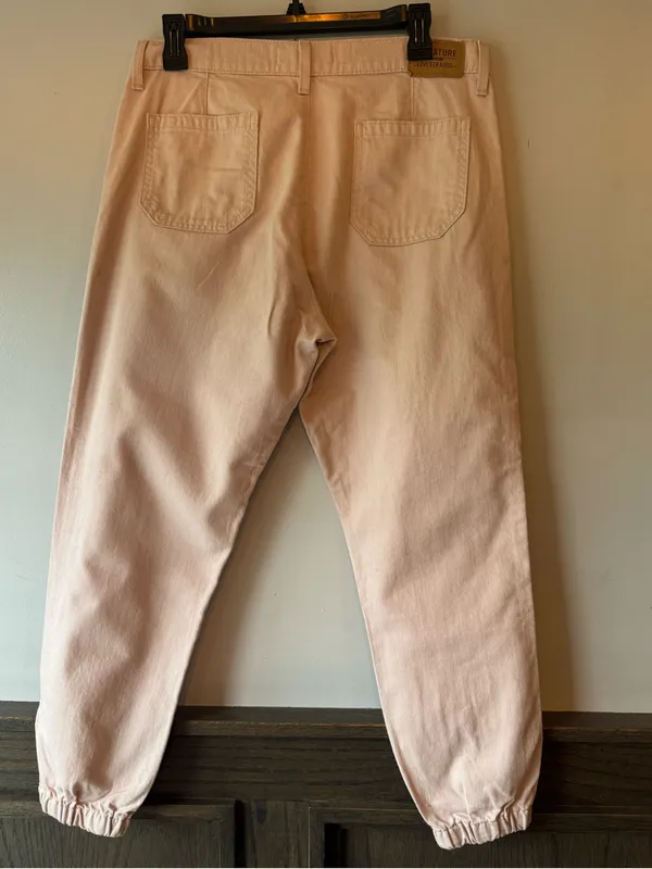 Signature by Levi Strauss Pink Mid-Rise Slim Fit Everyday Jogger sz 28 - Image 5