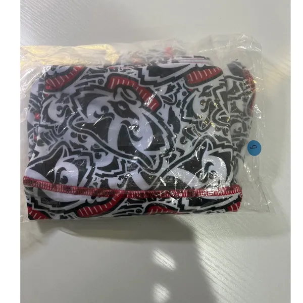 ZooZatz Wisconsin Badgers All Over Print Leggings Black White Red‎ Womens Small - Image 8