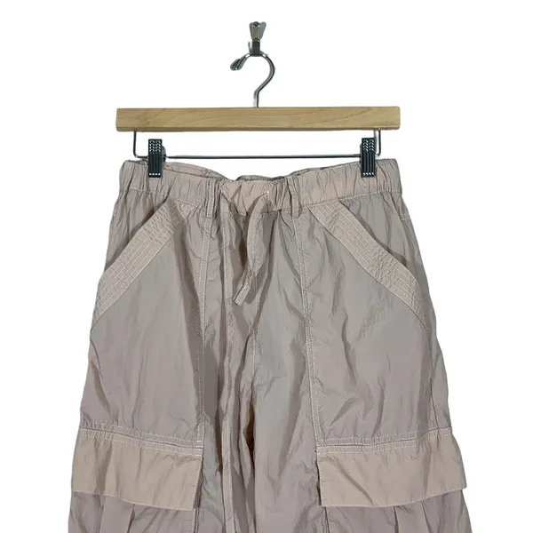 Ces Femme Cargo Solid Utility Pants Tan Gorpcore Crinkle Texture Size M Size M - Image 2