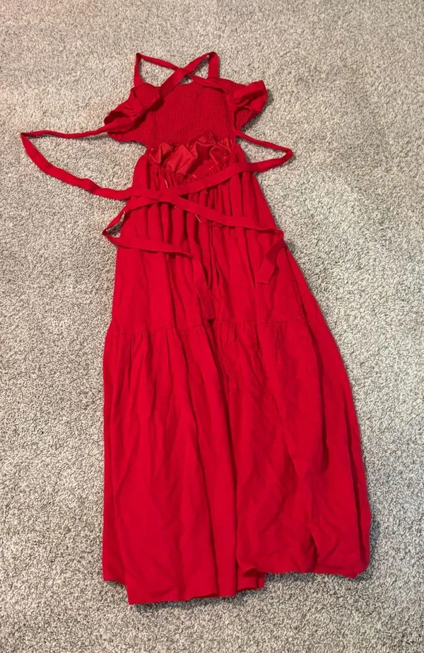 Altar'd State Red Maxi Dress - Image 4