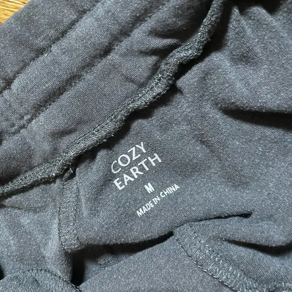 Cozy Earth Jogger Pants Size M Charcoal Grey Lounge Sweatpants - Image 2