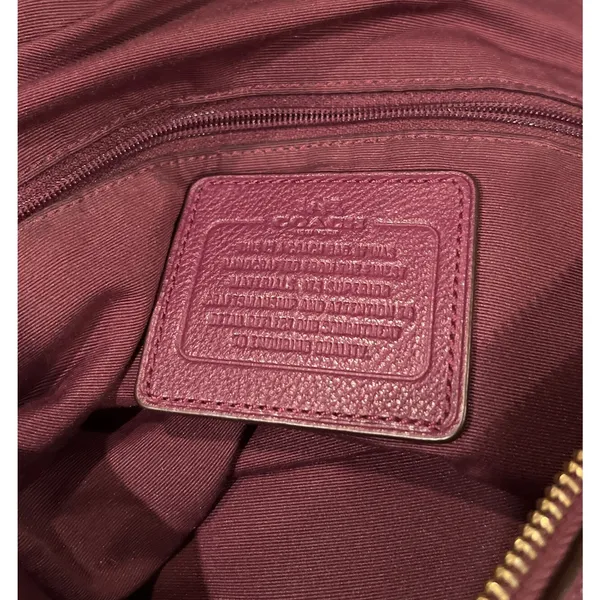 EUC COACH Prairie Cherry-Red Crossbody Bag Purse Crossbody‎ Strap+double Handles - Image 5