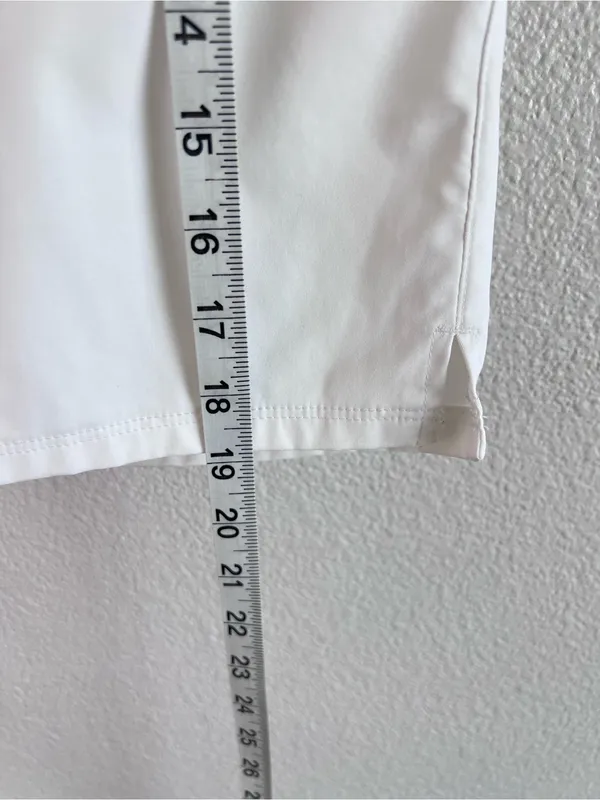 Adidas Women's Essentials Bermuda Golf Shorts White 10 - Image 3