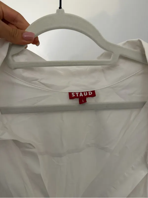 STAUD Clea Dress in White - Image 6