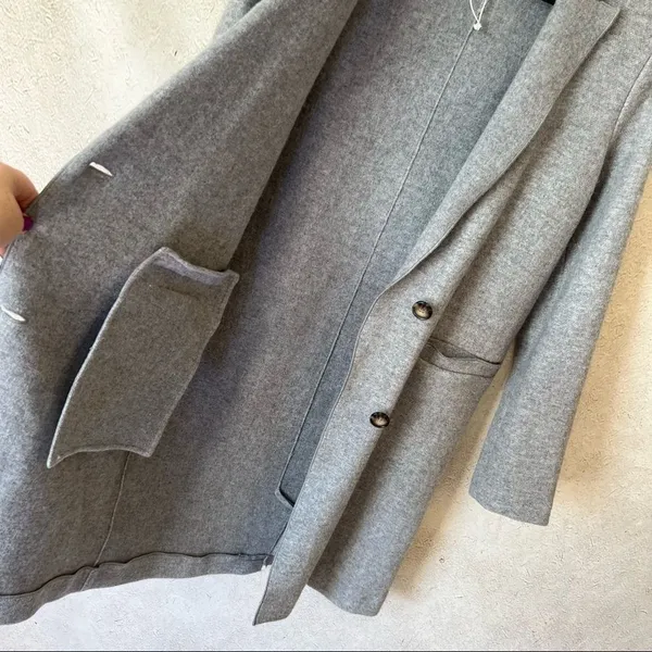 Zara Trafaluc Double Button Masculine Wool Coat - Image 3