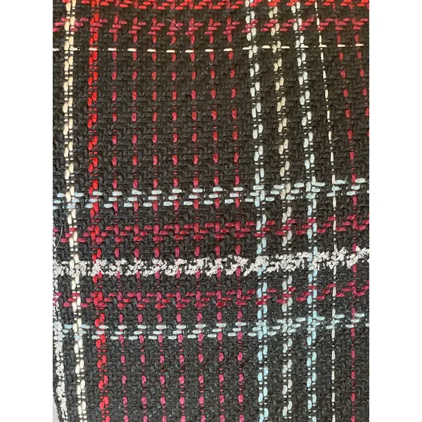 White House Black Market Tweed Skirt Size 00 Black and Red - Image 7
