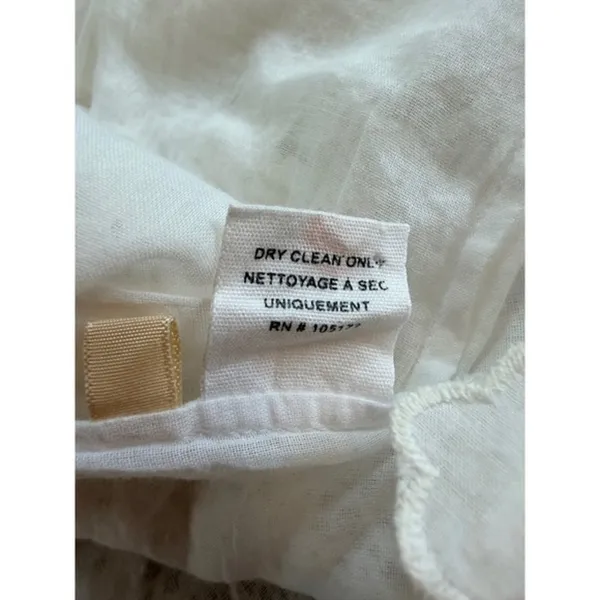 Ulla Johnson Viola White Cotton Lace Embroidered Crew Neck Mini Dress Size S 4 - Image 7