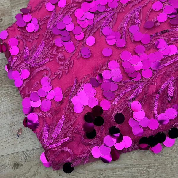 Anthropologie Porridge y2k hot pink sequins cami tank - Image 4