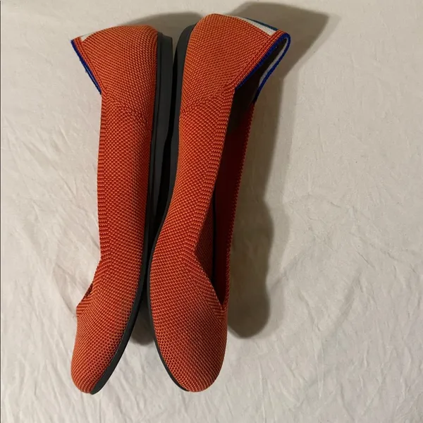Rothy's Retired Rare Persimmon The Point Flats Orange Shoe Women's Size 8 - Image 3