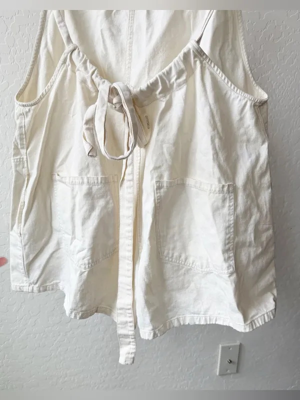 Free People We The Free Freebird Shortalls - pelican cream ivory - Image 9