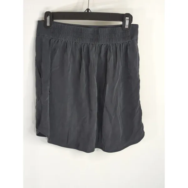 Kit & Ace Black Silk Blend Mini Skirt Women's Small‎ Preppy Academia Casual - Image 3