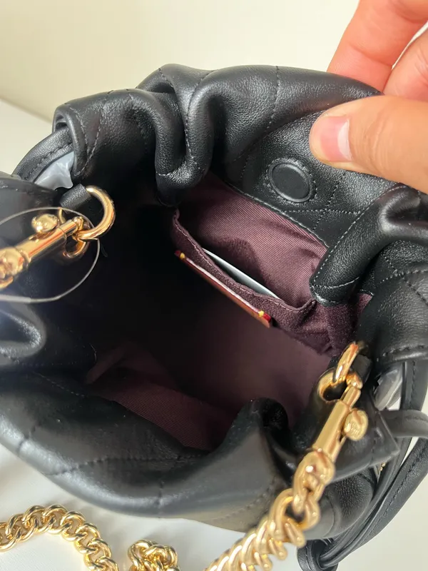 Coach Faye Mini Drawstring Bag With Quilting - Image 10