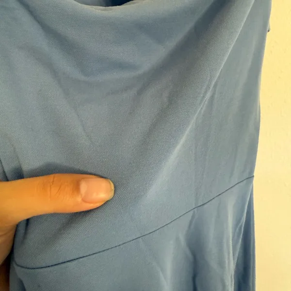 Reformation Sonali Knit Blue Cutout Dress - Image 7