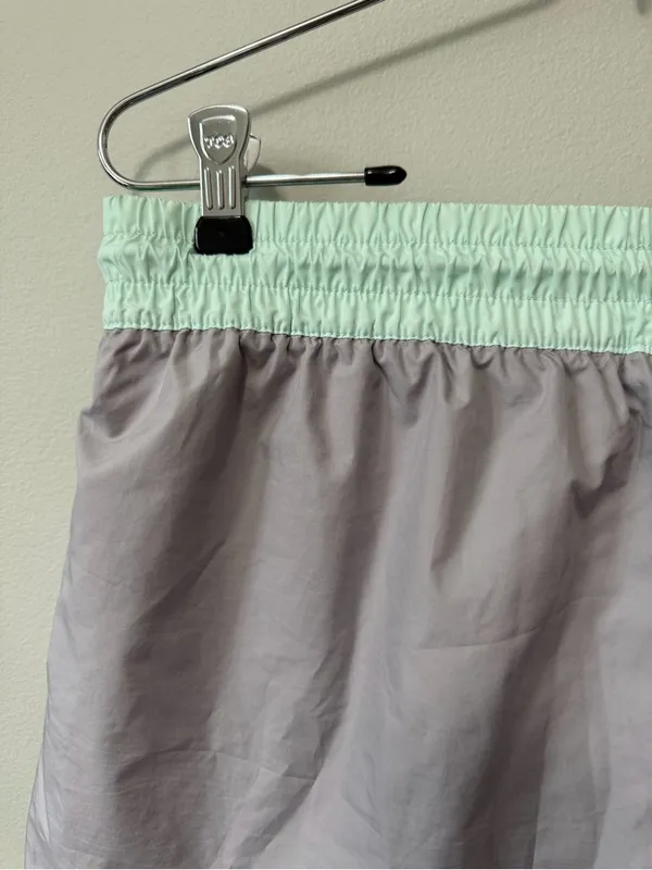 Nike Women's Gray & Mint Green Athletic Running Shorts Size M - Image 5