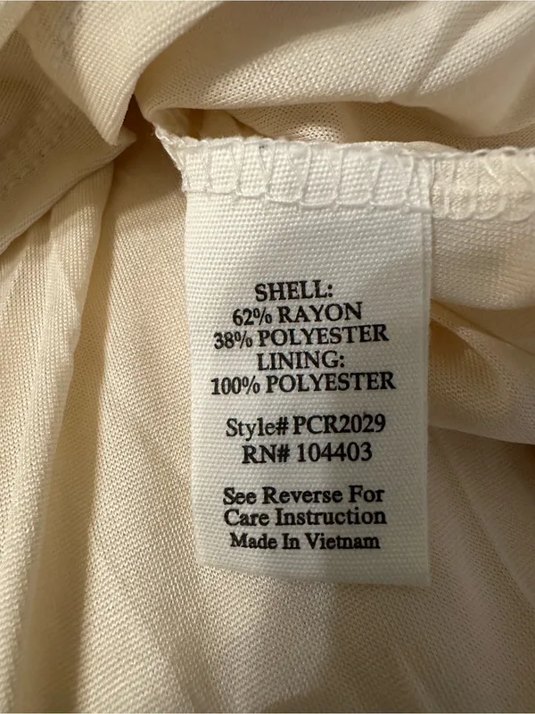 Perch by Blu Pepper Women's Cream Smocked Tiered Midi Dress - NWOT - Size 2x - Image 10