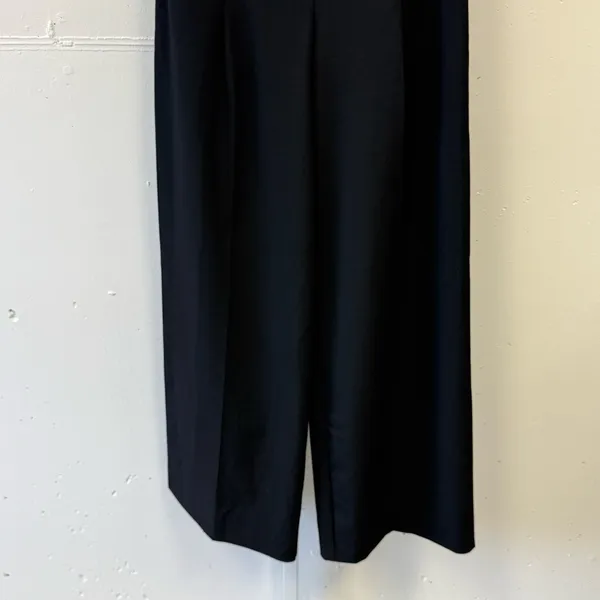 NWT OAK + FORT Women’s Wide Leg Contemporary Minimalist Trouser Pants Black Sz 2 - Image 4