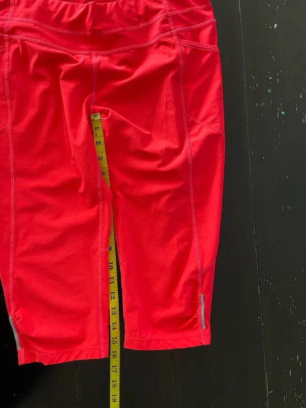 Bright Orange Athletic Capri ATHLETA Leggings ( Medium)   - Image 9