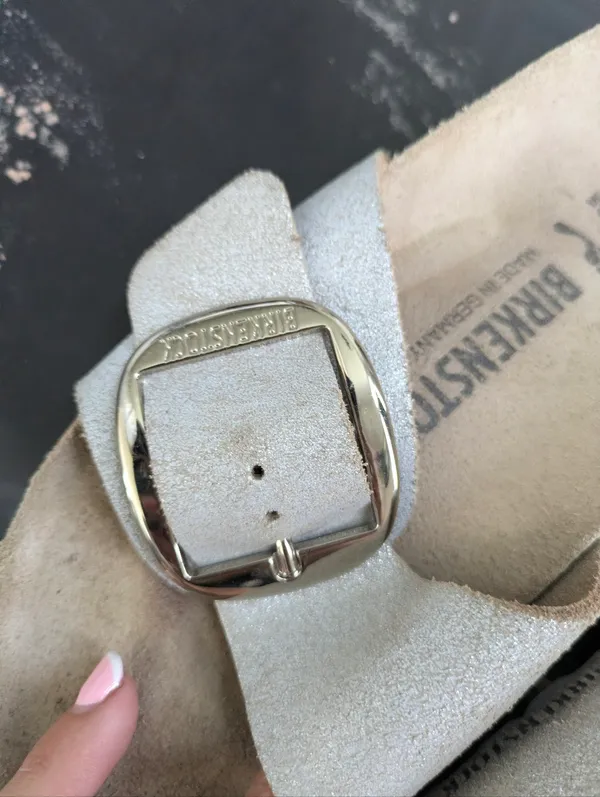 Birkenstock Madrid Big Buckle Slides Size 37 - Image 6