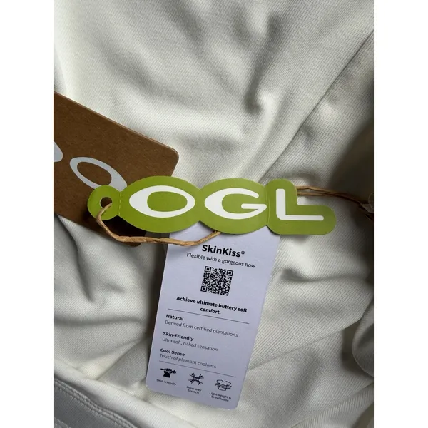 OGL Strapless Midi Dress Pure White Ruched Stretch A Line NWT Small - Image 7