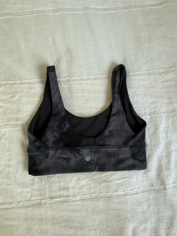 Lululemon Align Black & grey washed pattern align reversible bra  - Image 2