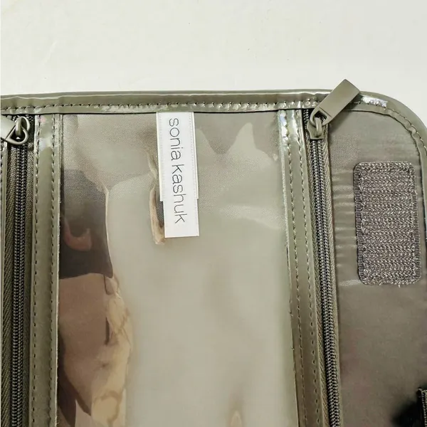 Sonia Kashuk Hanging Travel Case - Gray Patent Finish NWT - Image 8