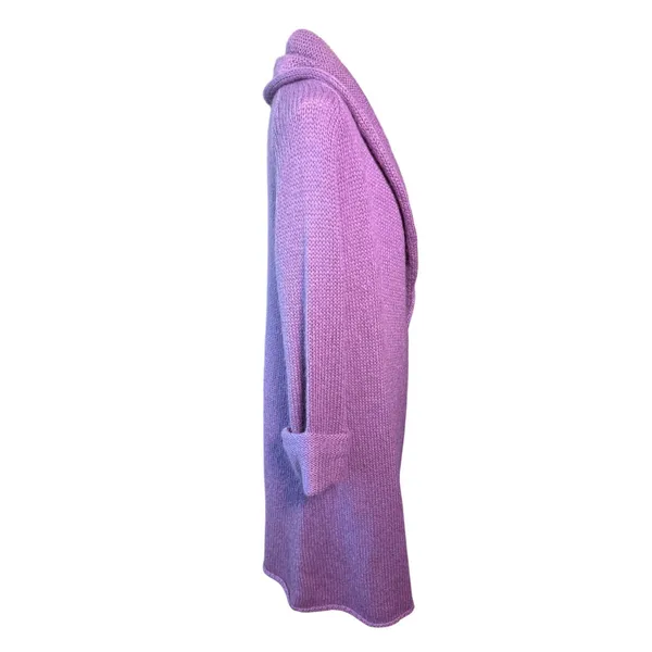 Soft Surroundings Telluride Topper XS Purple Mohair Wool Oversized Long Cardigan - Image 5