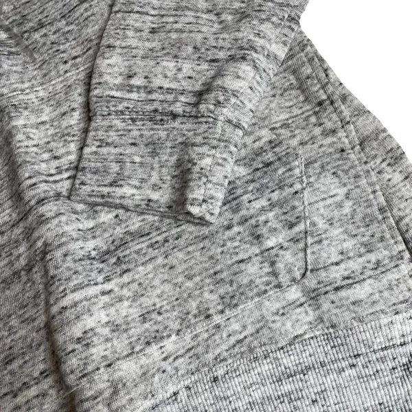 SO Lounge Life‎ Hoodie Heather Grey Extra Small Thin Sweatshirt Pocket Soft Fleece - Image 2