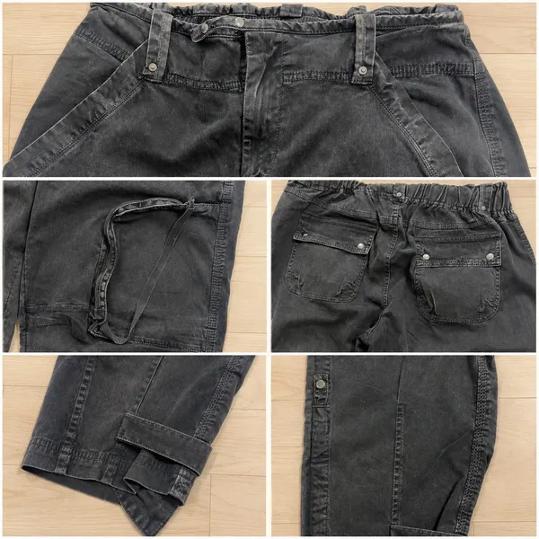 Free People We The Free Can't Compare Cargo Pants Women's L Washed Black69.99 - Image 5