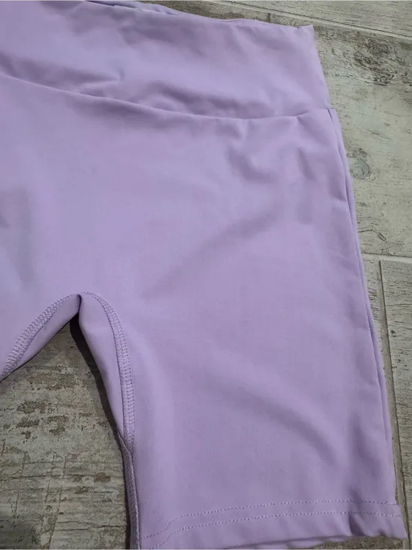 Rivir High-Waist Lavender Bike Shorts Size S - Image 2