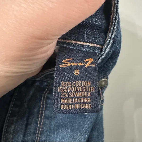Seven7 Flare Jeans Medium Wash Denim Flare Jeans Size 8 - Image 4