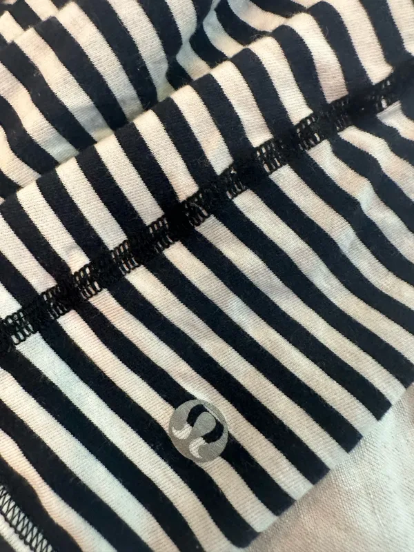 Lululemon Black/White stripe shirt - Image 2