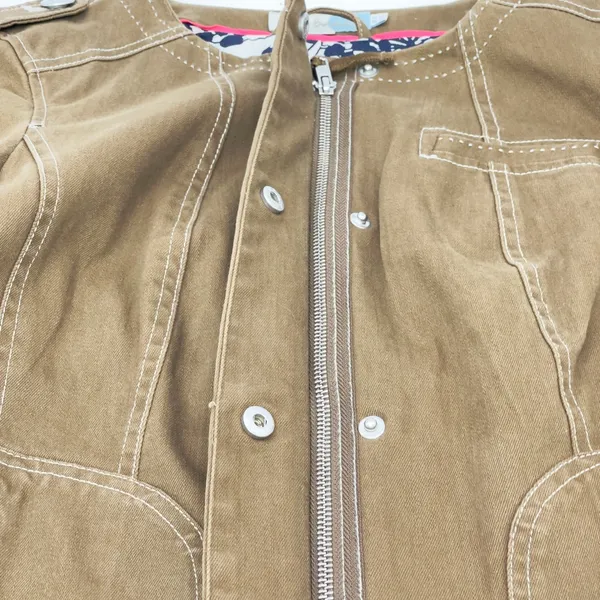 Boden Military Utility‎ Jacket Womens Size 6 Cotton Blend Indie Heritage Neutral - Image 8