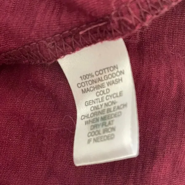 Loft burgundy long sleeve button down - Image 8