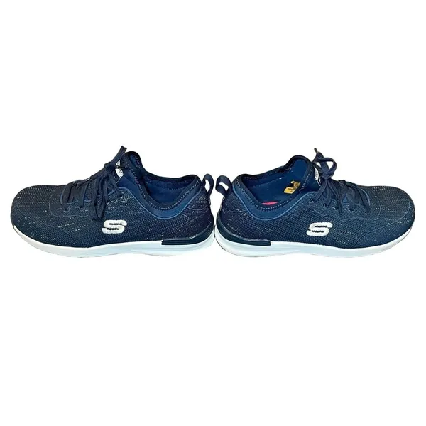 Skechers Womens Size 8 1/2 Work Shoes Steel Toe Safety Navy Blue Sneakers Safety - Image 11