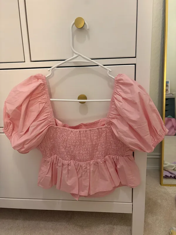 Altar'd State pink puff top  - Image 2