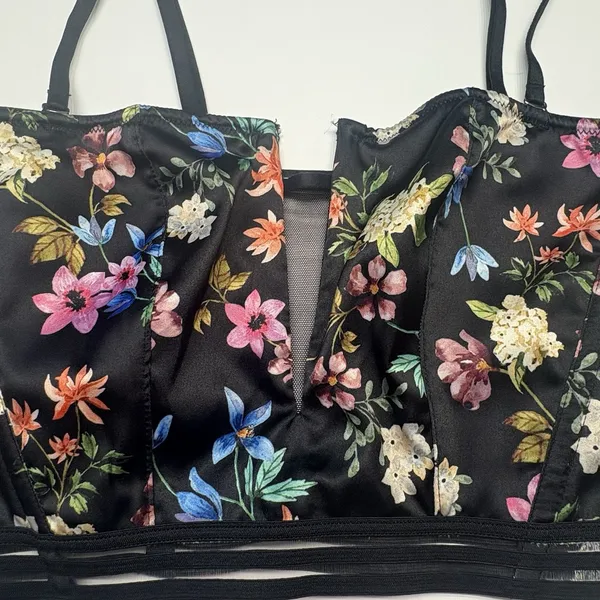 Victoria's Secret‎ Very Sexy Unlined Strapless Floral Bustier Bra Size Small NEW - Image 7