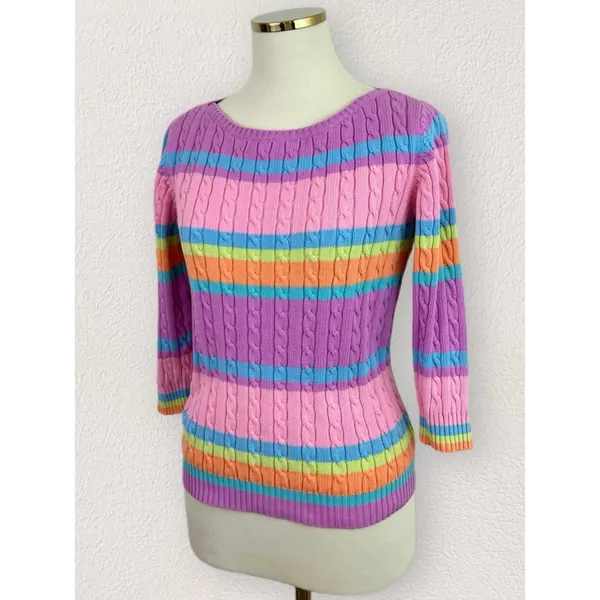 🌟HP🌟 Vintage Ralph Lauren Cable Knit Sweater - Image 3