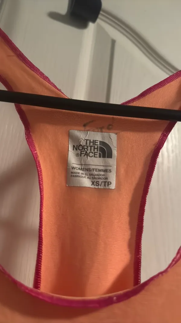 The North Face women’s extra small orange razorback tank top - Image 3