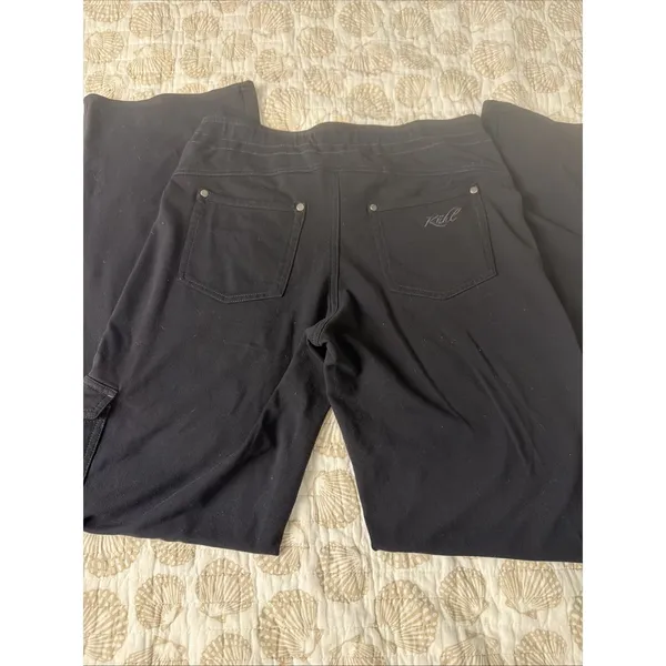 KÜHL Mova Straight Leg Pants Black Hiking Cargo Stretch Pull On Womens 6 Reg - Image 6