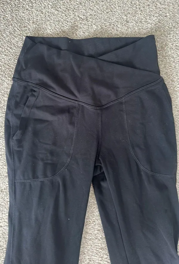 Halara Cross Waist Wide Leg Leggings - Image 2