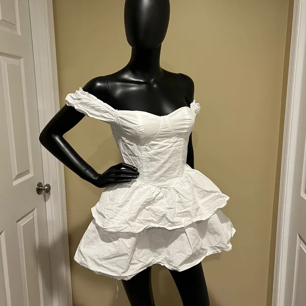 Ruffle Mini Skirt Corset Dress Mini Dress Off Shoulders Dress Slim Dress Summer - Image 10