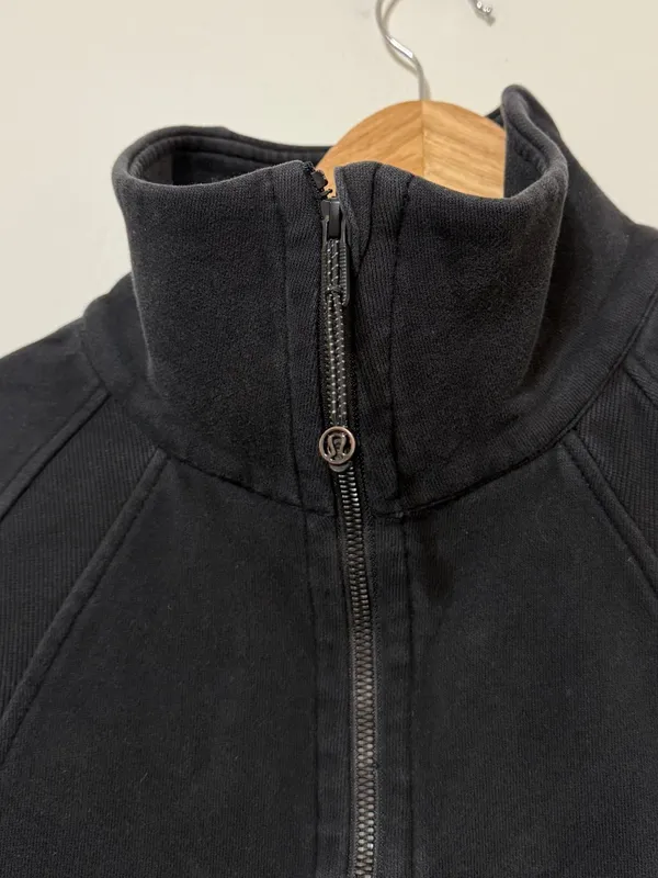 Lululemon Scuba Oversized Half Zip Size XS/S Black Sweater - Image 5