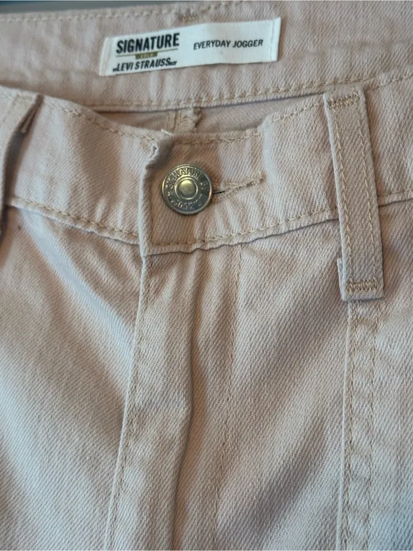 Signature by Levi Strauss Pink Mid-Rise Slim Fit Everyday Jogger sz 28 - Image 6