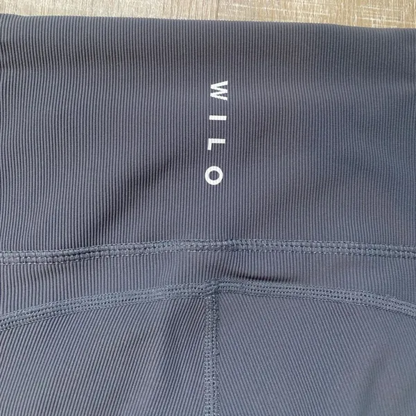 Wilo The Label Base Ribbed Legging Charcoal Gray Size Small Pockets Workout NWOT - Image 12