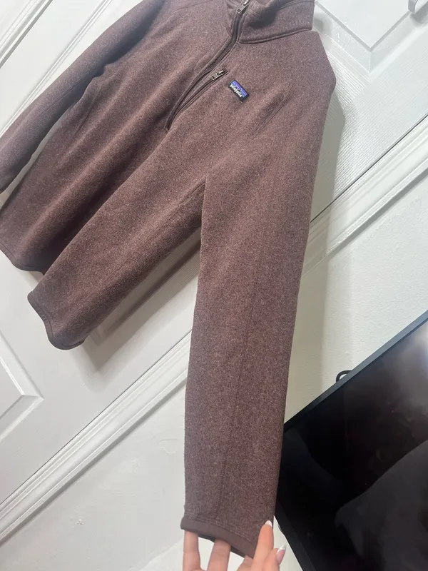 Patagonia Better Sweater 1/4 Zip Pullover Mens Brown Fleece Casual Outdoor Size M - Image 9