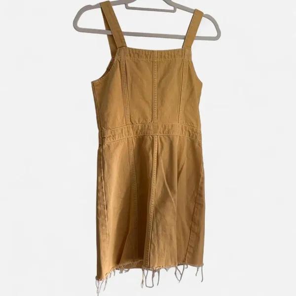 Boyish “The Kennedy” Denim Mini Dress in Honey Pot – Retro Western It-Girl XS - Image 4