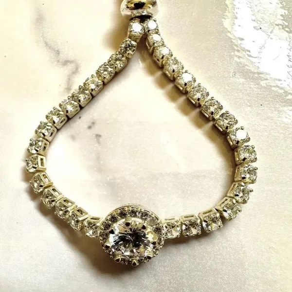Anne Klein faux diamond slider bracelet - Image 3